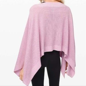 Lavender poncho sweater